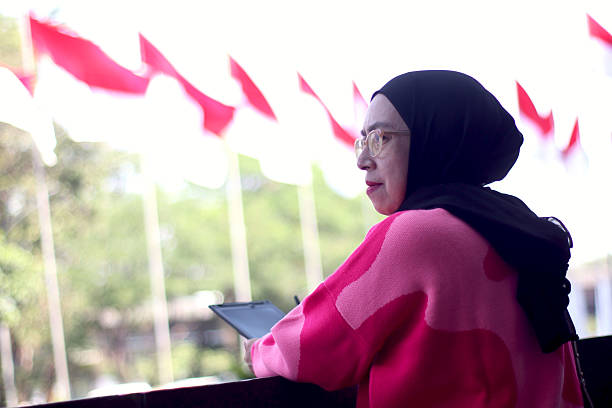 A woman in modern business.