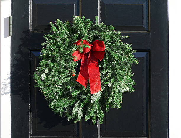 istock Christmas wreath on the door 2229480867