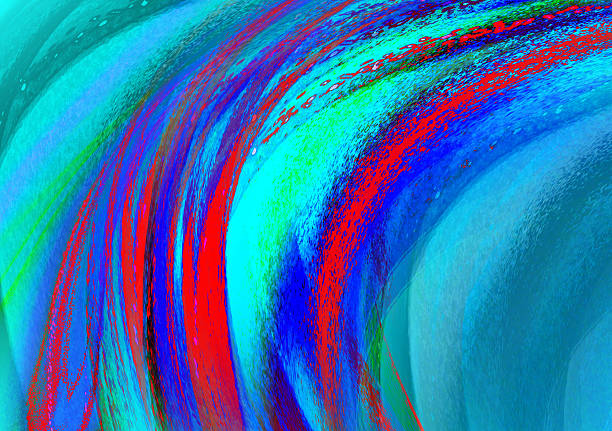 Abstract blue red  wave background. Modern  smooth shapes abstract background presentation design for corporate business