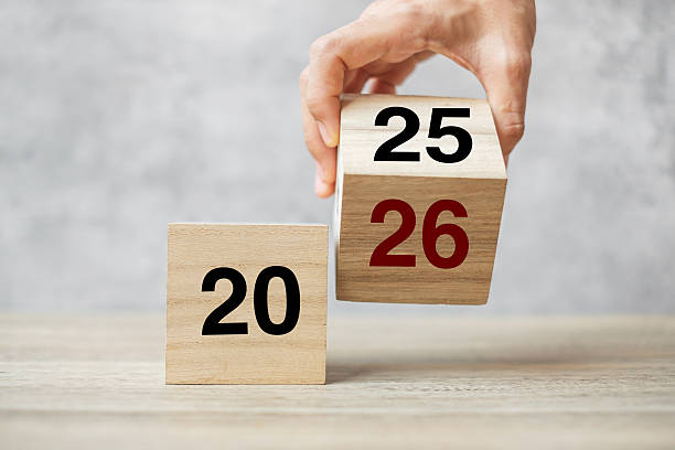 istock hand flipping block 2025 to 2026  text on table. Resolution, strategy, plan, goal, motivation, reboot, business and New Year holiday concepts 2229496670