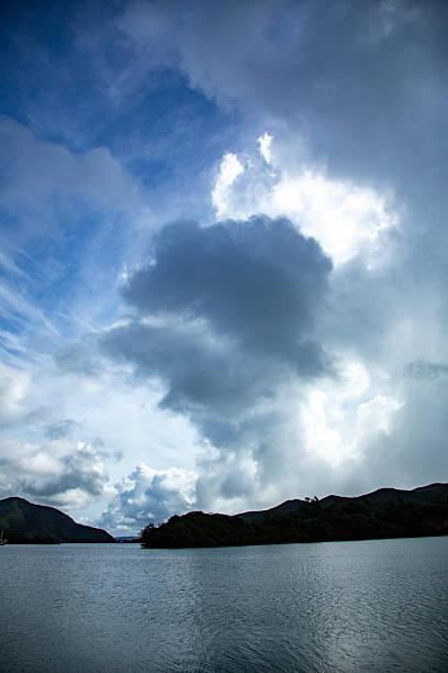Summer scenery in Amami. The sea and summer clouds.