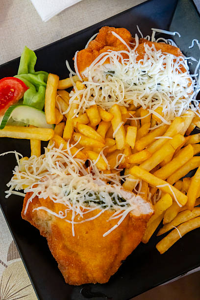 cordon bleu with french fries