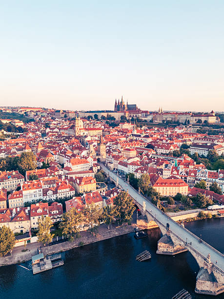 istock Majestic Sunrise Over Prague's Historical Skyline 2229512183