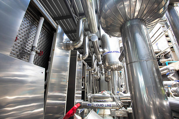 istock System pipes and pumps, handling heating, ventilation, air conditioning, and cooling 2229514702