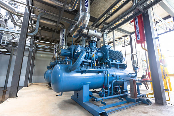 istock Compressor refrigeration station at manufacturing factory 2229514711