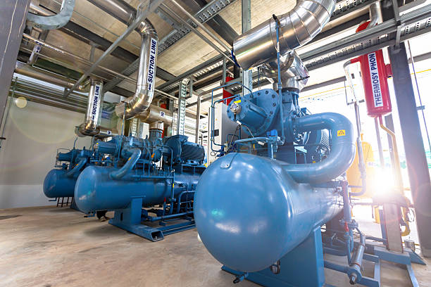 istock Compressor refrigeration station at manufacturing factory 2229514719