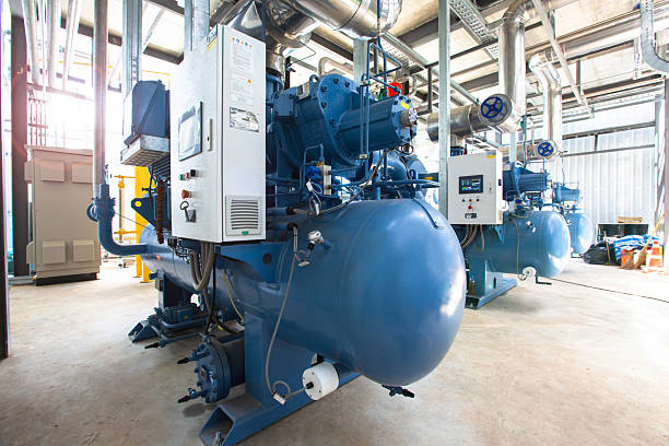 istock Compressor refrigeration station at manufacturing factory 2229514778