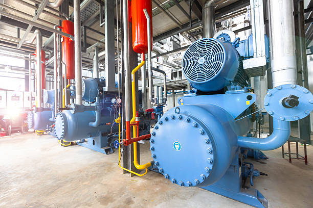 istock Compressor refrigeration station at manufacturing factory 2229514803