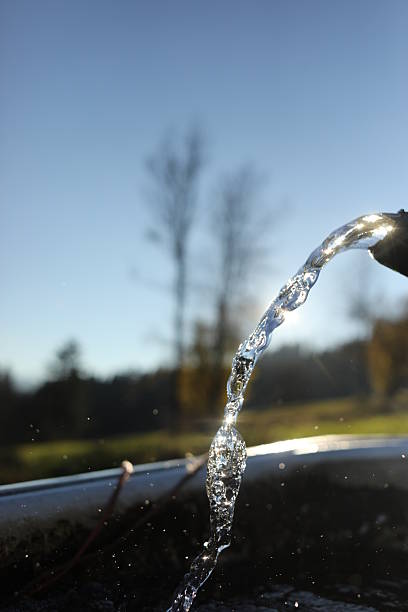 istock Stream of water is flowing from a faucet 2229516544