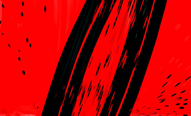 istock Abstract texture with vibrant red black patterns and intricate details 2229516661