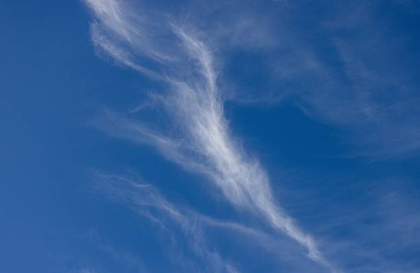 Strange cloud in the sky looks like spray