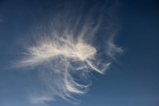 Strange cloud in the sky looks like spray