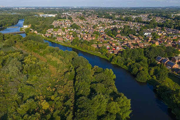 istock Woolston and River Mersey Aerial Image 2229526890