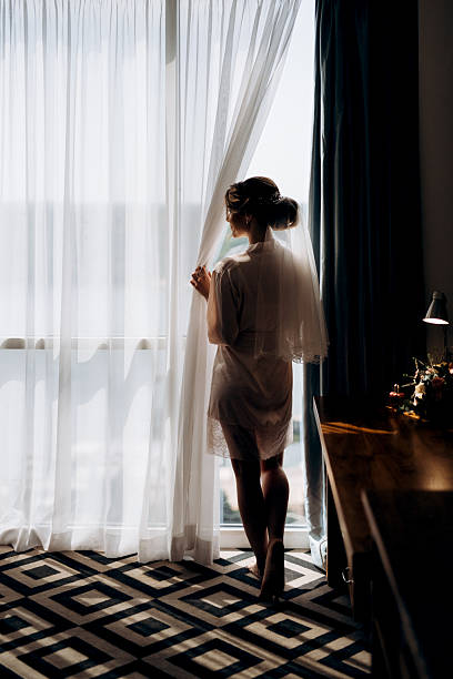 istock bride in a white dress at the training camp 2229532873