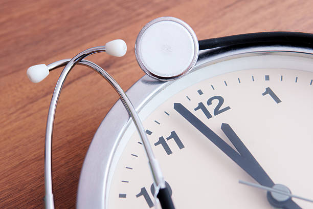 istock Medical Urgency Concept with Stethoscope and Clock 2229537486