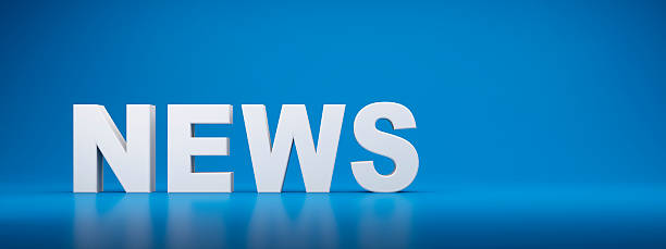 istock News - White letters on blue colored background 2229544727