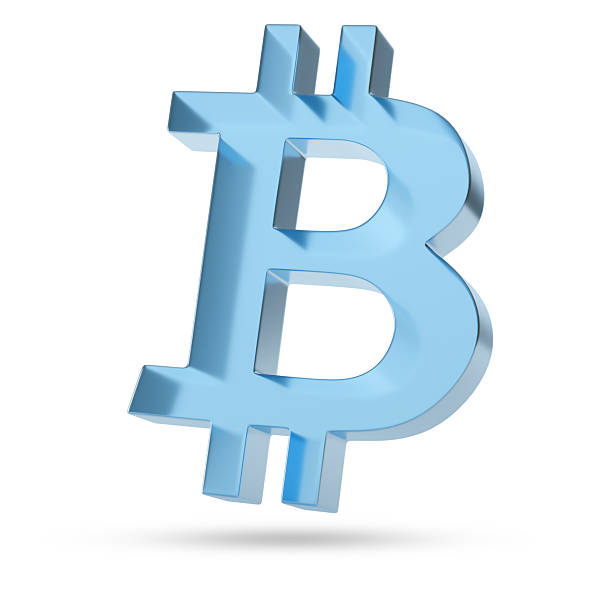 istock Three-dimensional Bitcoin symbol of glass isolated on a white background. 3d illustration. 2229554724