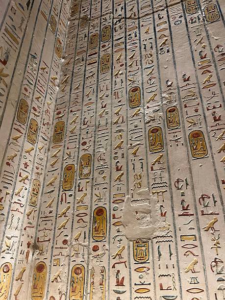 istock Ancient Egyptian Hieroglyphs Carved in Stone 2229555405