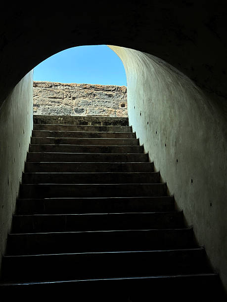 istock Tunnel Stairs at Fort Rotterdam, Makassar 2229556063