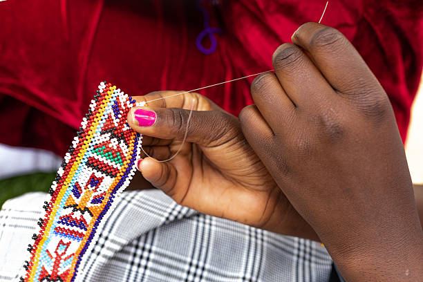 istock Kenya Hand Made Bracelets Beads Details Texture Patterns Shapes Symmetry 2229559878