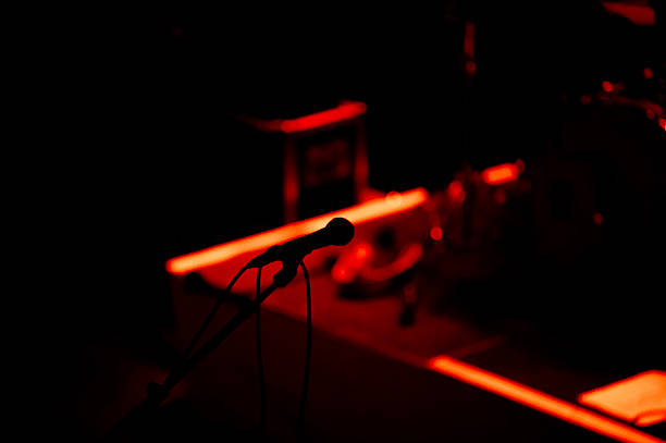 istock Close Up Silhouette Microphone 2229562338