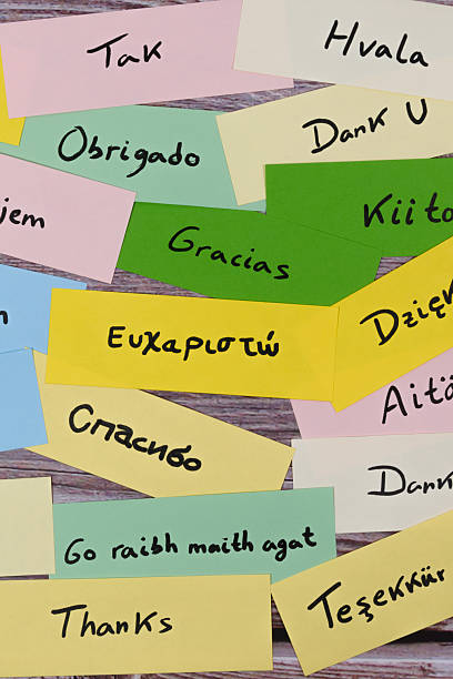 istock Thank you written in multiple languages on colorful paper notes 2229576918