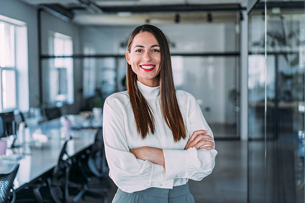 istock Confident businesswoman in modern office. 2229582503
