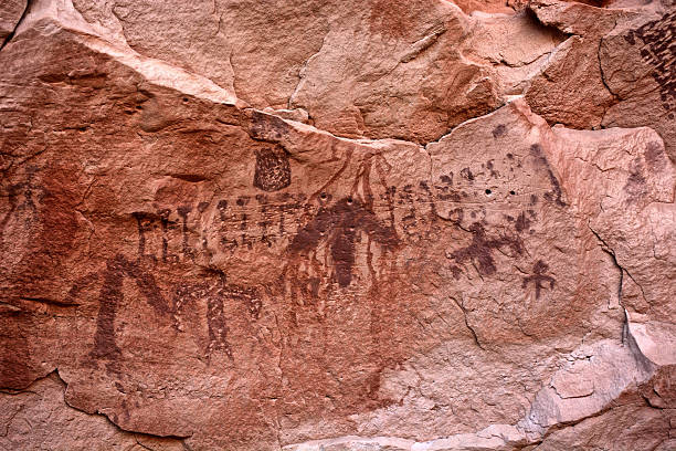 istock Ancient Dinosaur Foot Petroglyph at Flag Point, Utah 2229582973