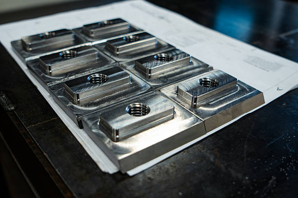 Computer motherboard - aluminum heatsink, close-up