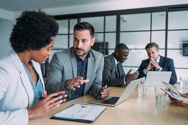 istock Business persons on meeting in the office. 2229590885