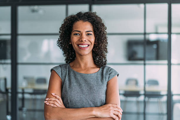 istock Confident businesswoman in modern office. 2229590944