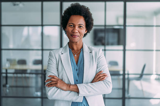 istock Confident businesswoman in modern office. 2229590951
