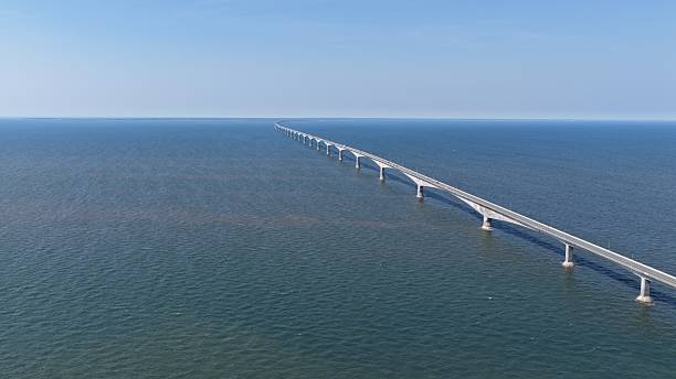 istock Aerial shot of Confederation Bridge 2229595135