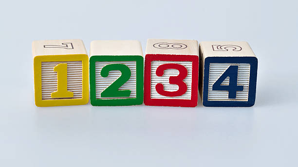 istock Wooden toy blocks with number 1234 2229595981