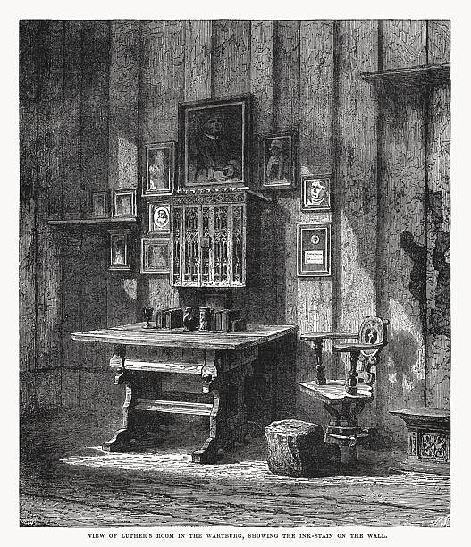 istock Luther's Room in the Wartburg Castle, wood engraving, published 1899 2229599507