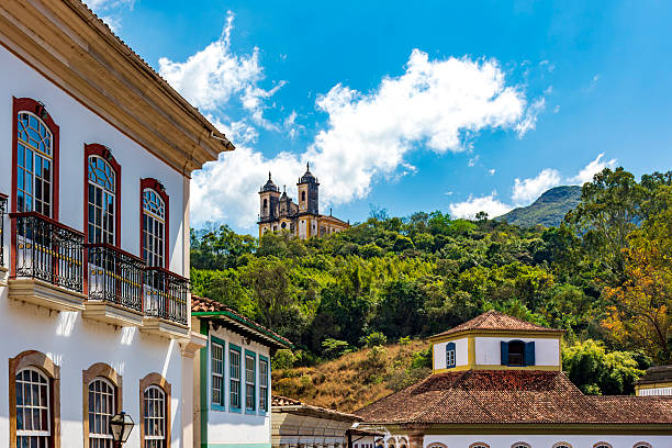 istock Colonial houses and a baroque churc 2229602369