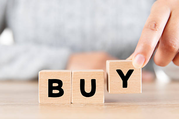 istock Buy word with wooden cubes 2229604009