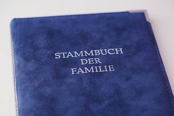 istock Family record book displaying genealogical details for ancestors 2229607079