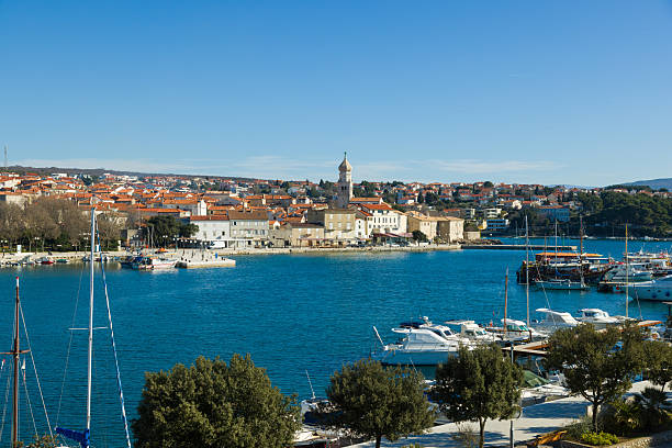 Krk town, island Krk, Croatia.