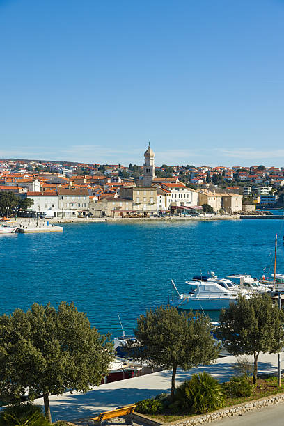 Krk town, island Krk, Croatia.