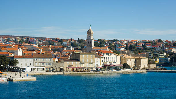 Krk town, island Krk, Croatia.