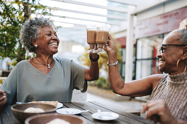 istock Two senior friends at the coffee 2229608875