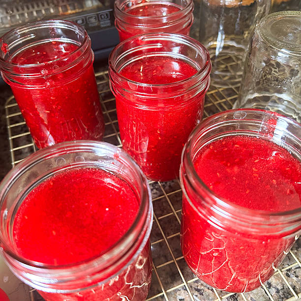 istock Homemade Raspberry Jam in Glass Jars 2229612706