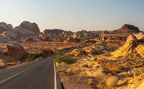 istock White Domes scenic byway through dramatic aztec sandstone formations in Valley of Fire state park 2229621885