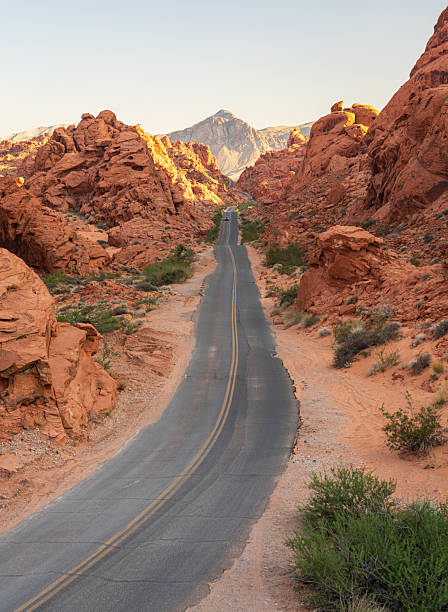 istock Mouses Tank Road through dramatic aztec sandstone formations in Valley of Fire state park 2229623476