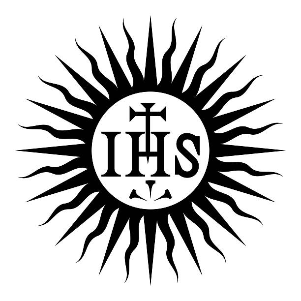 istock Jesuit symbol Christian concept sign icon black color vector illustration image flat style 2229629452