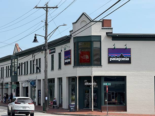Freeport, Maine, USA - August 10, 2025: Patagonia Clothing Store