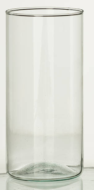istock Tall, clear, patternless drinking glass isolated nature background with clipping path 2229652484