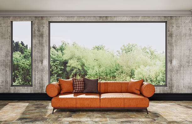 istock Large luxury modern bright interiors Living room mockup illustration 3D rendering image 2229665560