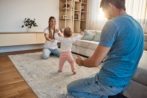 istock First steps of our baby 2229665891